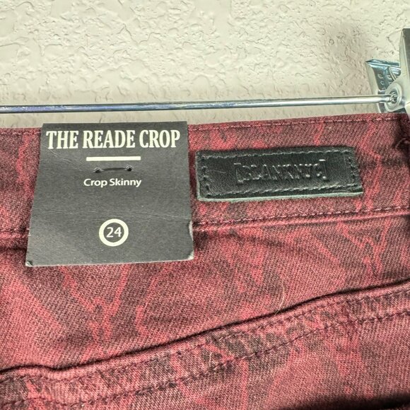 🟣🟣 Blank NYC Womens Reade Crop Skinny Dark Wash Jeans Size 24 - Picture 4 of 13